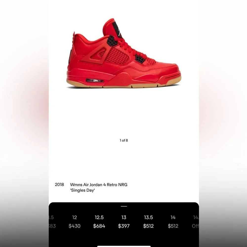 Air Jordan 4 Retro NRG 'Singles Day' 11.5M/13W